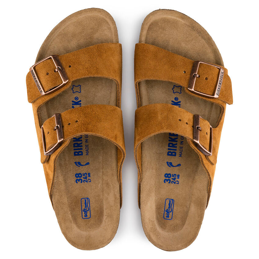Soft Footbed Birkenstock Scamosciate Marroni Arizona Scamosciate
