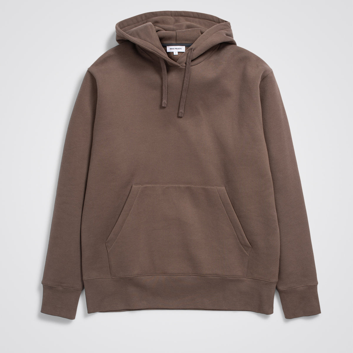 Dark brown hooded fashion sweatshirt