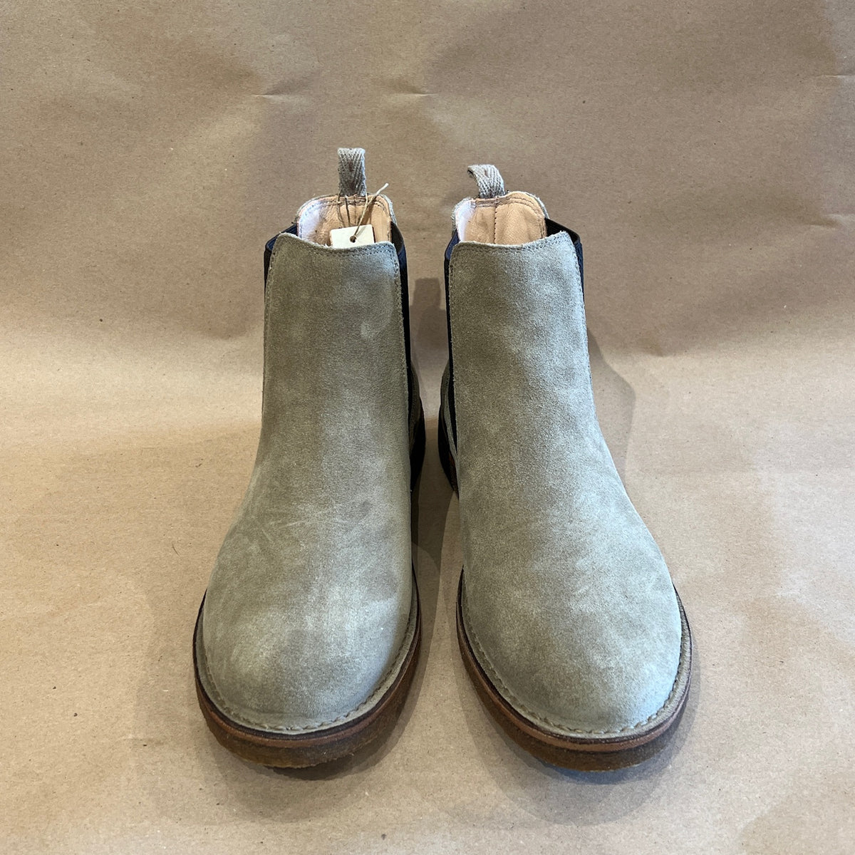 Astorflex Men\'s Suede Chelsea Boots in Taupe Size 43 Made In Italy. Astorflex | Stone Beige Suede Greenflex Desert Boots | Fine  main image 4