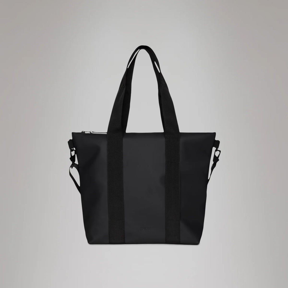 Rains Black Mini Tote Bag