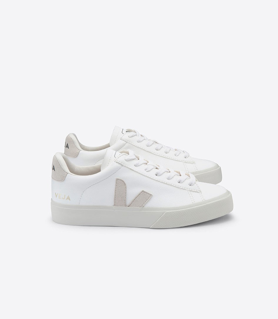 VEJA Men's Campo Extra White Natural Suede Chromefree